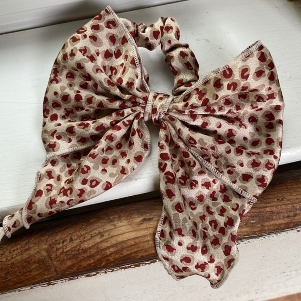 Anthropologie Leopard Print Hair Bow
